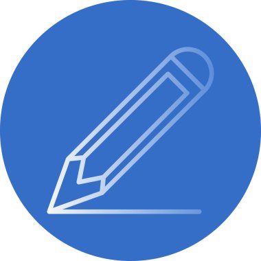 Kalem düz simge. Web vektörü basit illüstrasyon