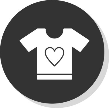 t-shirt simgesi, vektör illüstrasyonu basit tasarım