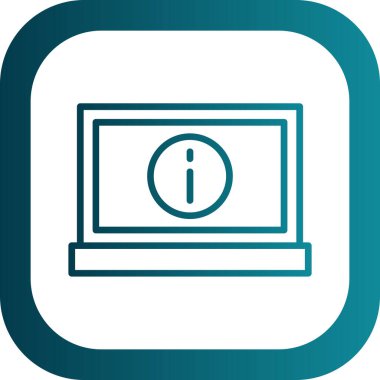 Basit bilgi işareti simgesi, vektör illüstrasyonu