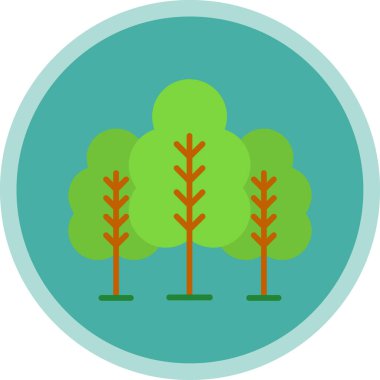 forest icon, vector illustration simple design