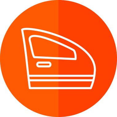 Araba kapısı. Web simgesi basit illüstrasyon
