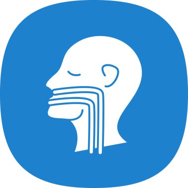 Mavi bir simgenin vektör illüstrasyonu