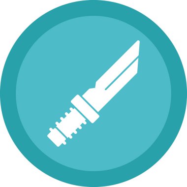 Bıçak düz simgesi, vektör illüstrasyonu 