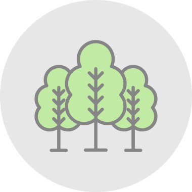 forest icon, vector illustration simple design