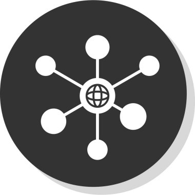 ağ simgesi, vektör illüstrasyonu basit tasarım