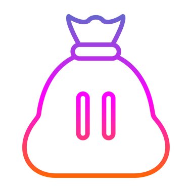 torba simgesi, vektör illüstrasyonu