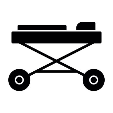 bebek yatağı ikon vektör illüstrasyonu