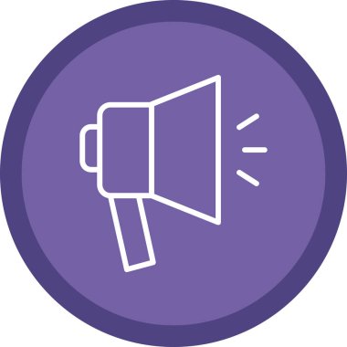 megafon simgesi, basit tasarım vektör çizimi