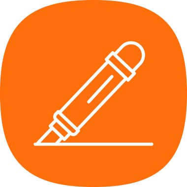 İşaretleyici kalem simgesi, vektör illüstrasyonu basit tasarım