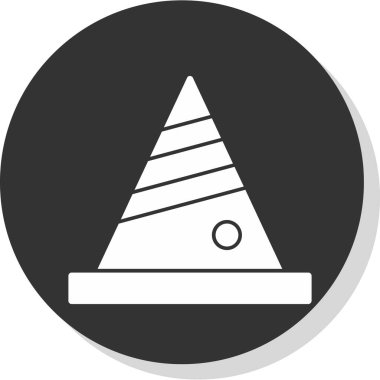 Yol işareti simgesinin vektör illüstrasyonu