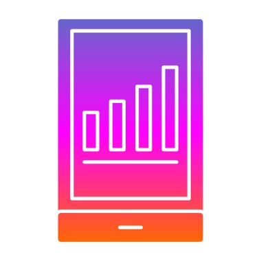 grafik ikonu vektör illüstrasyonu