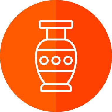 Güzel vazo simgesinin vektör illüstrasyonu             