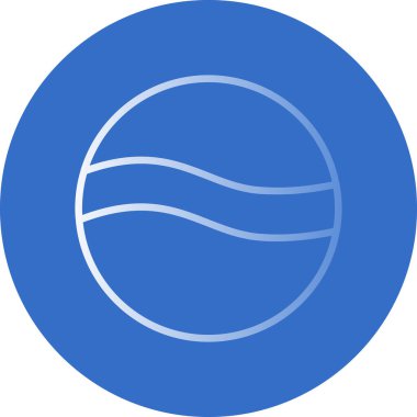 Golf topu web simgesi, basit tasarım