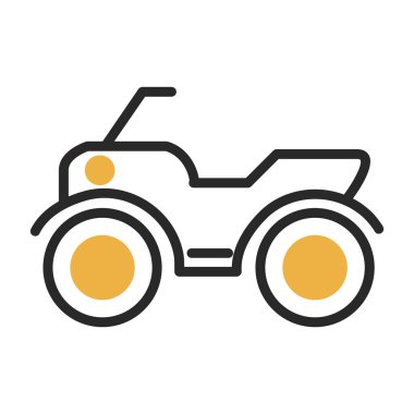 ATV araba simgesi vektör illüstrasyonu 