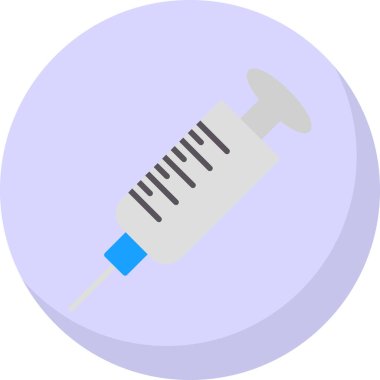 Şırınga. Web simgesi basit illüstrasyon                