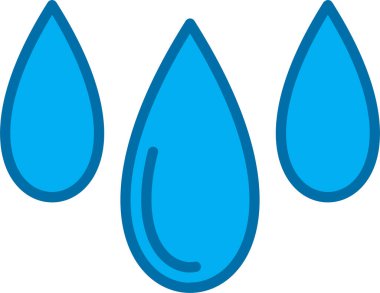 Su damlası. Basit resimleme