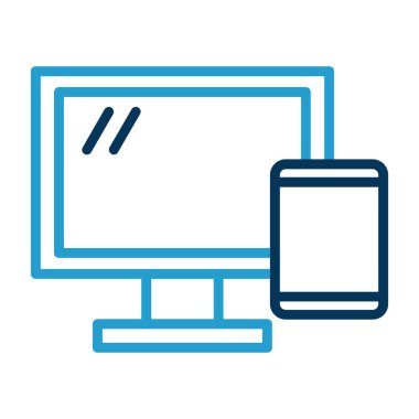 Bilgisayar simgesi soyut bir grupta izole edildi