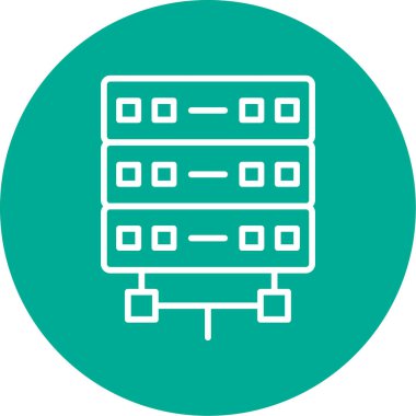 sunucu simgesi, vektör illüstrasyonu basit tasarım