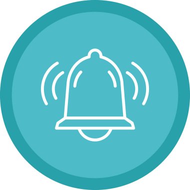 Bir çan simgesinin vektör illüstrasyonu  