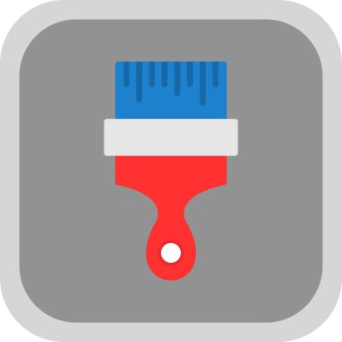 fırça web simgesi basit illüstrasyon