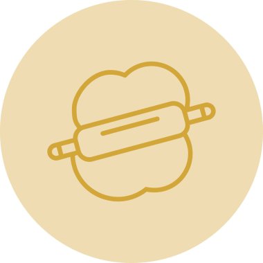 Ekmek. Web simgesi basit illüstrasyon