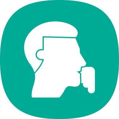 Tıbbi maske ikonu olan erkek doktor. Web için bir doktor maskesi vektör simgesinin özeti