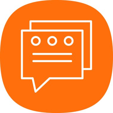 düz konuşma baloncukları simgesi, vektör illüstrasyonu