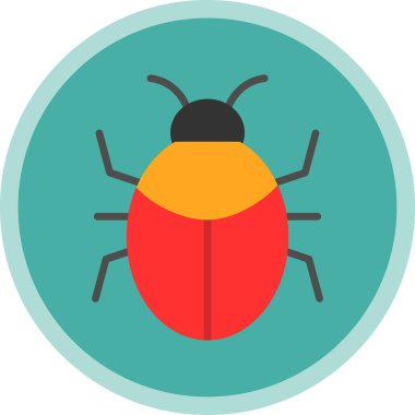 Böcek, böcek ya da antivirüs işareti. Web tasarımı ve mobil tasarım