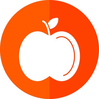 Elma. Web simgesi basit illüstrasyon 