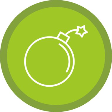 Bomba. Web simgesi basit illüstrasyon 