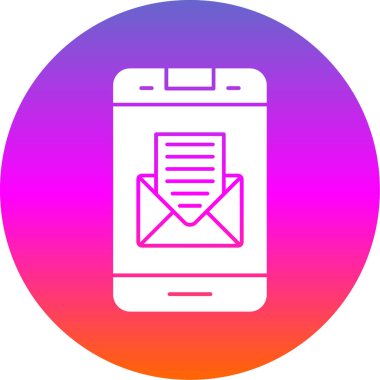 E-posta. Web simgesi basit illüstrasyon