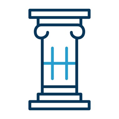 Sütun. Web simgesi basit illüstrasyon