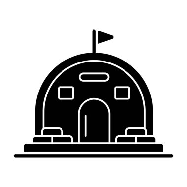 Otel oluşturma biçimi simge vektör tasarımı