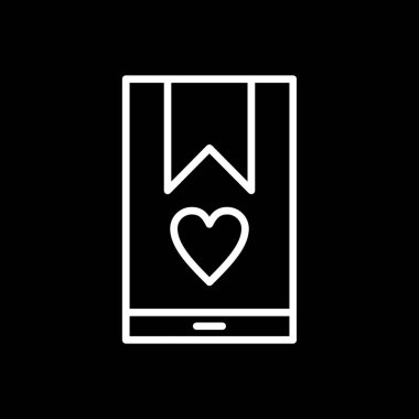 Beyaz arkaplan, kalp ve aşk üzerinde izole edilmiş vektör simgesi