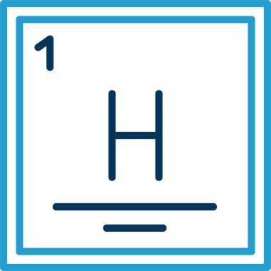 h harf logosu, basit simge