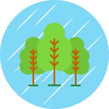 forest icon, vector illustration simple design