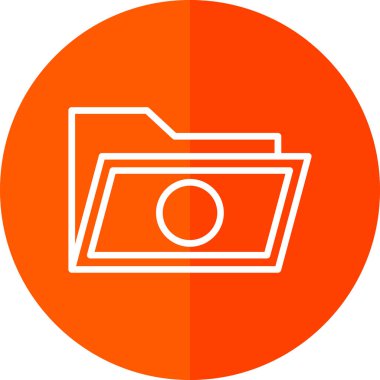 klasör web simgesi, vektör çizim