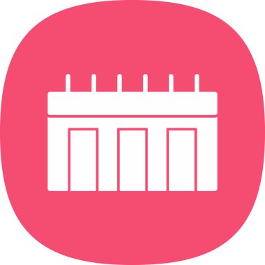 Çit. Web simgesi basit illüstrasyon