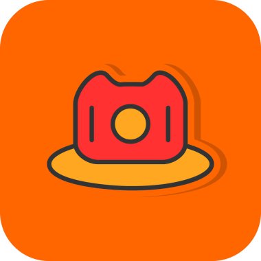 hat simgesi, vektör illüstrasyonu basit tasarım