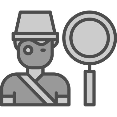 Detektif man simgesi, taslak biçimi