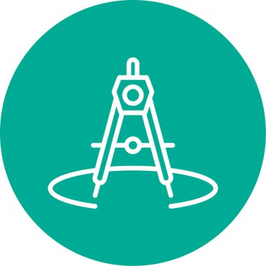 Pusula. Web simgesi basit illüstrasyon 