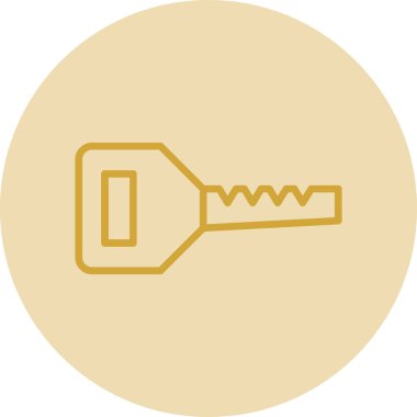 anahtar simgesi, vektör illüstrasyonu basit tasarım