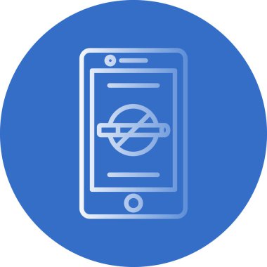 akıllı telefon simgesi, vektör illüstrasyonu basit tasarım