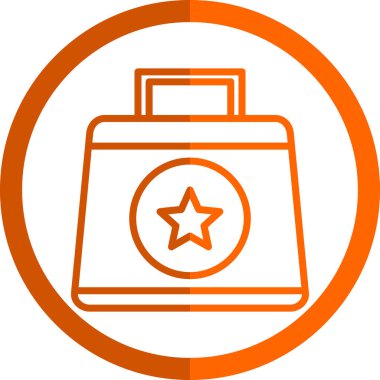 torba simgesi. düz tasarım biçimi