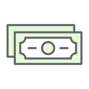 Web ve mobil uygulama tasarımınız için para simgesi, dolar logosu konsepti 