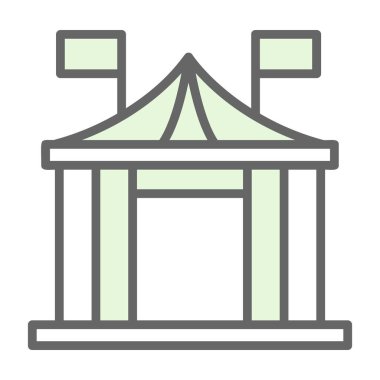 Sirk çizgisi vektör simgesi