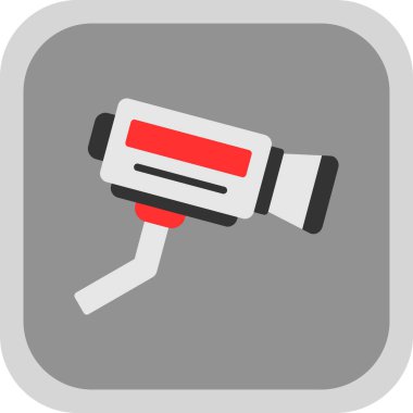 CCTV kamerası. Web simgesi basit illüstrasyon