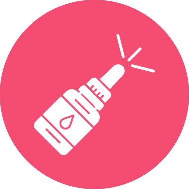 Burun spreyi ikonu. vektör illüstrasyonu                       