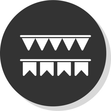 Dekoratif bayrakların vektör çizimi