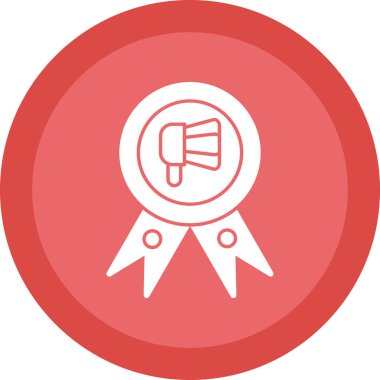 Madalya ikon vektör illüstrasyonu